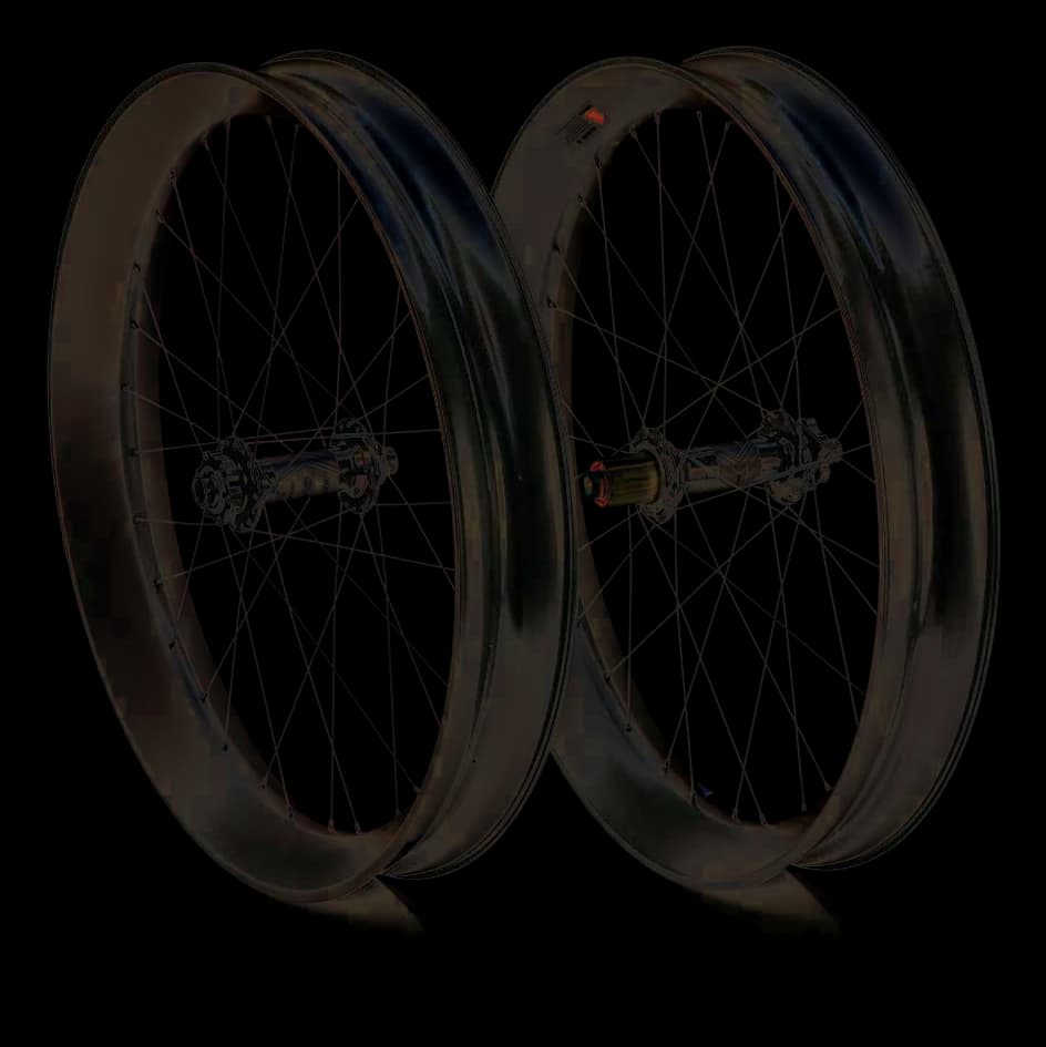 Nextie Wild Dragon carbon fat bike wheelset (90 mm, 26" or 27.5"), photo 1 of 2