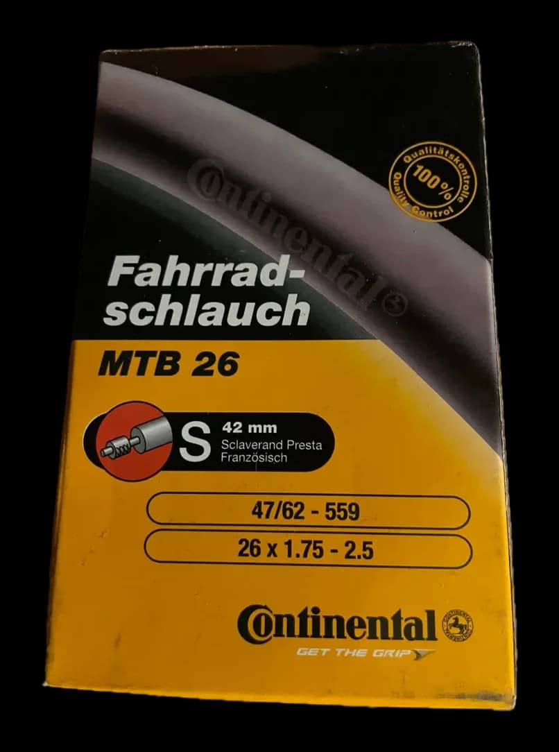 Continental MTB 26 inner tube 26 x 1.75-2.5, Presta 42 mm, photo 1 of 1