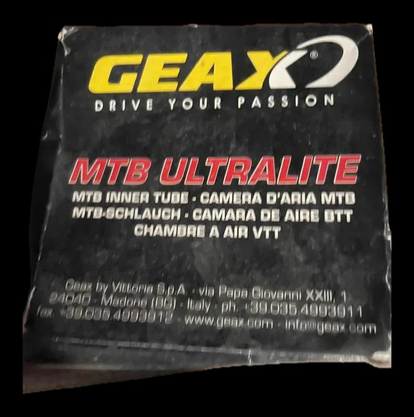 Geax MTB Ultralite inner tube 26 x 1.5-2.25, Presta, photo 1 of 1