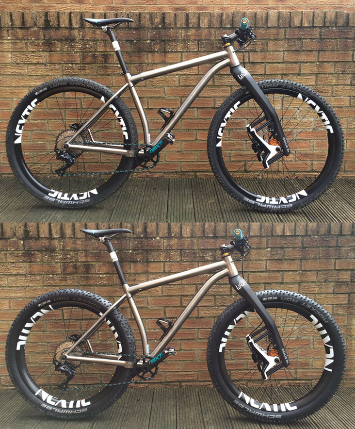 Russ Ti compare 29er to 650b, photo 1 of 5