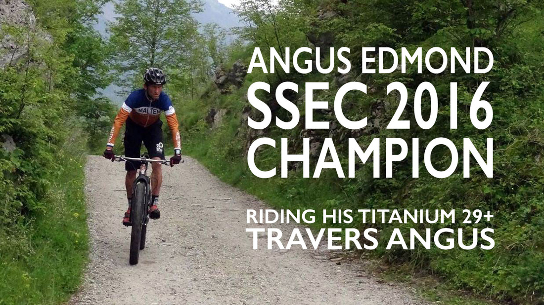SSEC 2016 champion Angus Edmond rind his Travers Angus!
