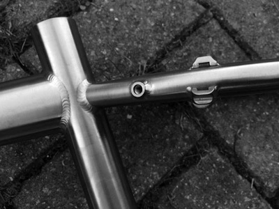 Cable run for Rohloff hub on Angus frame, photo 3 of 7