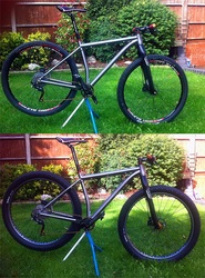 29er Wheels in the Rudy Fat 29er Plus frame, photo 1 of 3