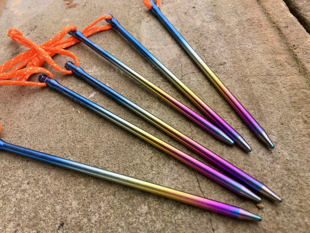 Titanium Tent Pegs, photo 1 of 4