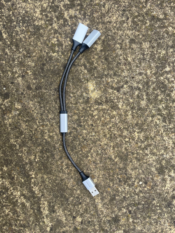 USB to 2 USB Y splitter, photo 1 of 4