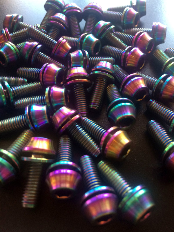 Rainbow bottle cage bolts